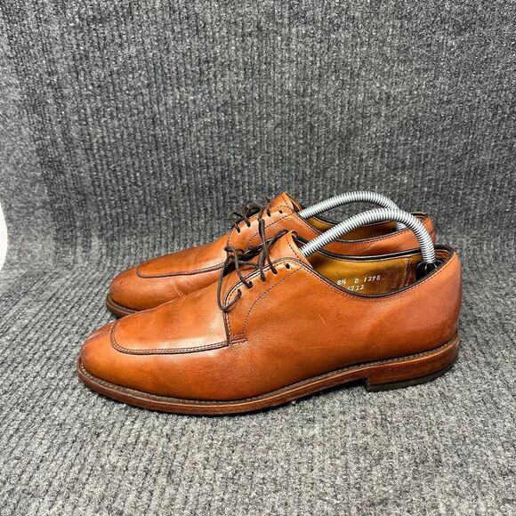 Allen Edmonds Delray Split Oxford Dress Shoes Brown Leather Mens Size 8.5 D - Picture 3 of 9